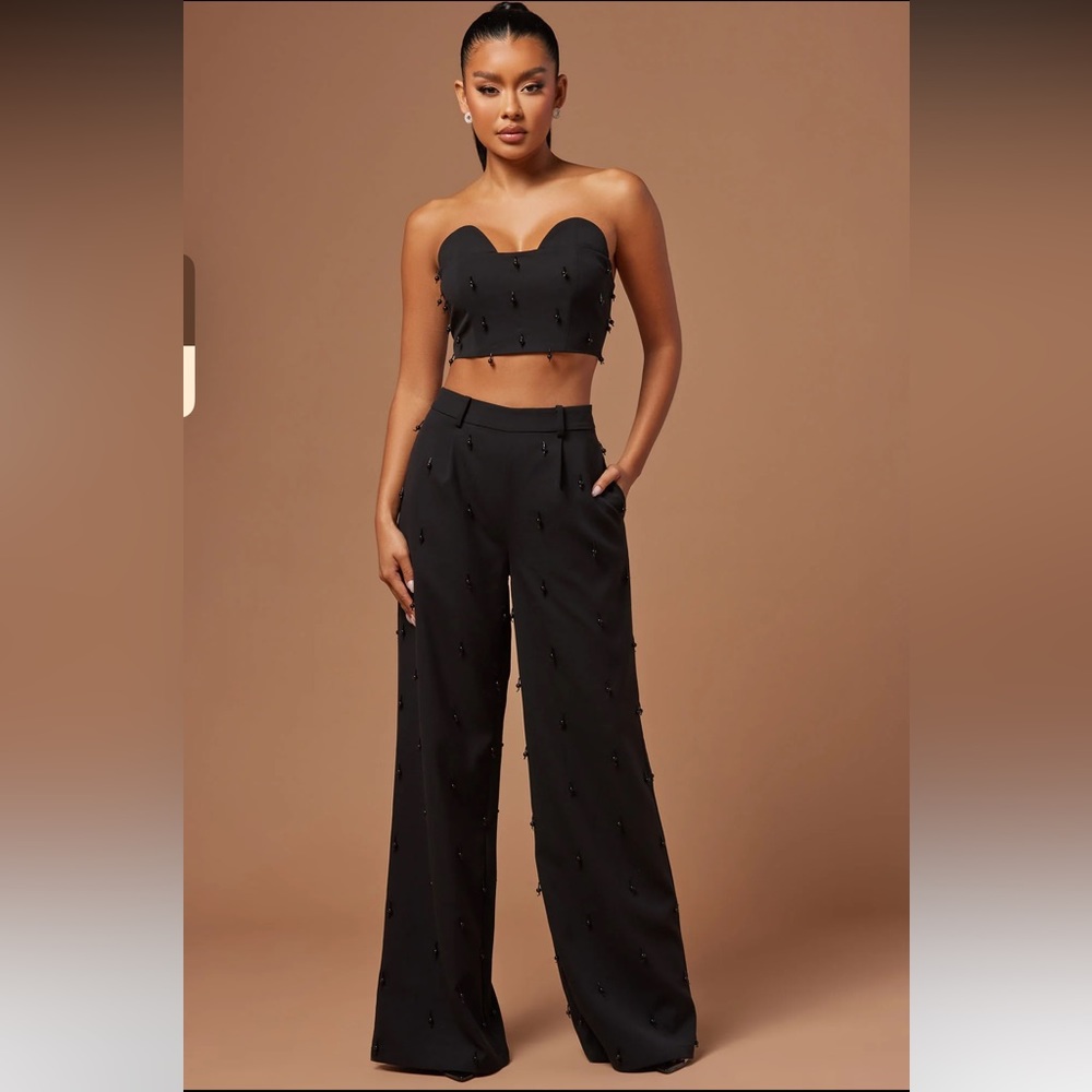 Raya Embellished Top and Pants Set (xs)